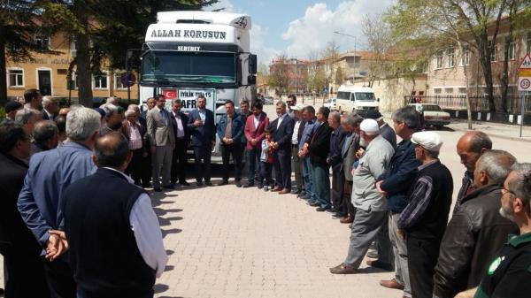 Aksaray’ın ilçelerden  Afrin’e aktif destek