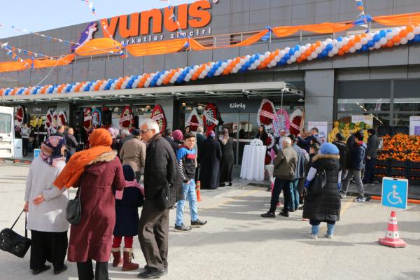 Yunus Market  Aksaray’da açıldı