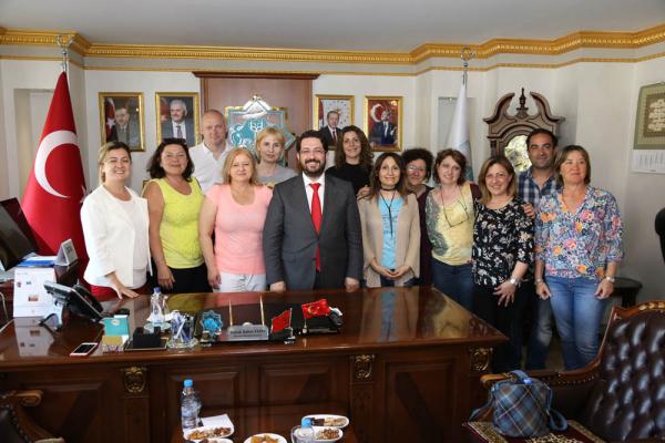 Yabancı eğitimcilerden  Başkan Yazgı’ya ziyaret