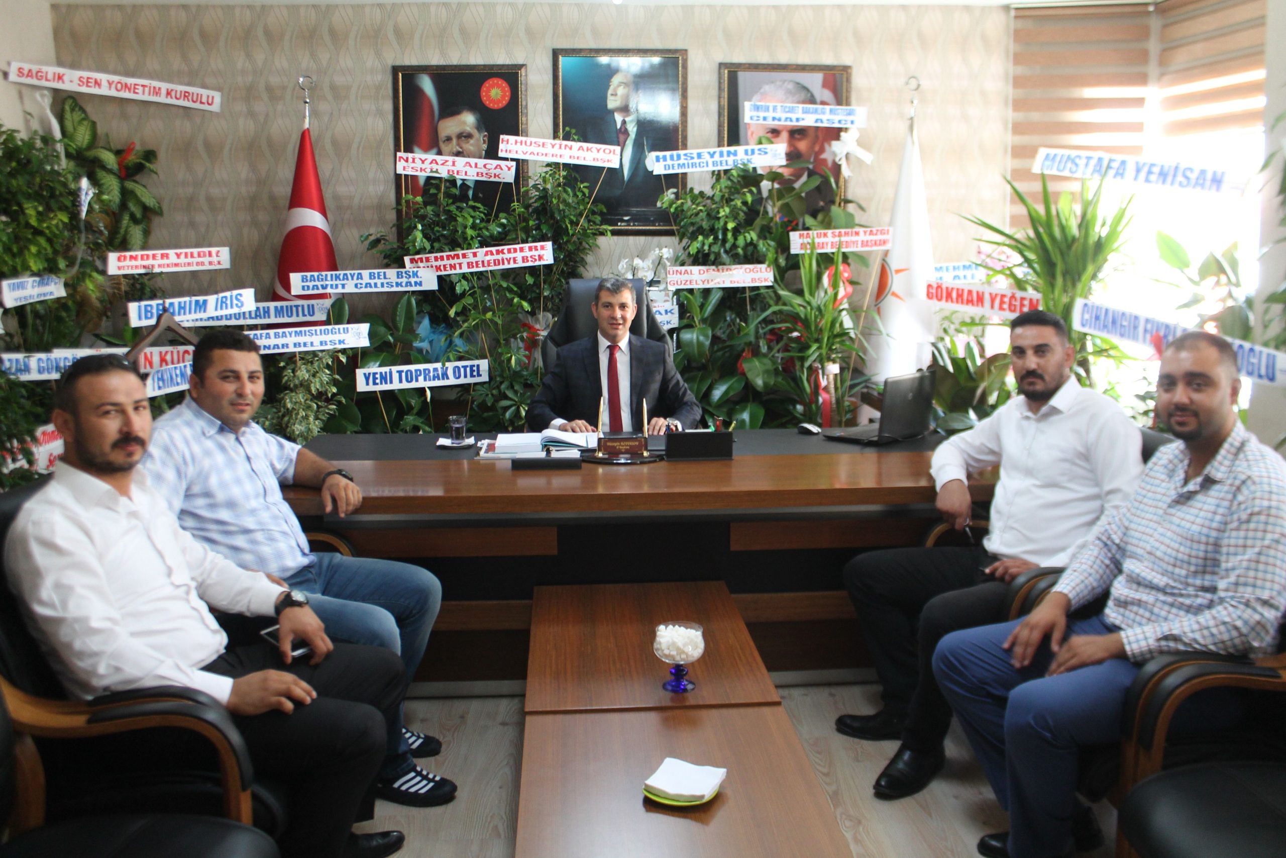 İl Başkanı Altınsoy’a tebrik  ziyaretleri devam ediyor