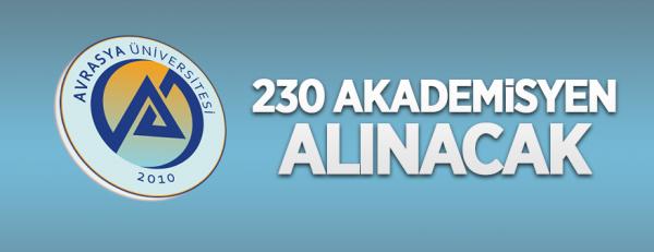 ​Avrasya Üniversitesi 230 öğretim üyesi alacak