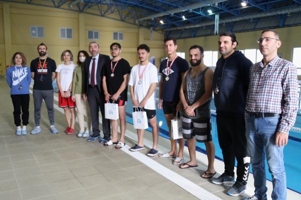 50 metre serbest stil yüzme  yarışması tamamlandı