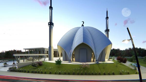 Bedir Muhtar Cami ve Külliye inşaatı hızla yükseliyor