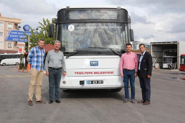 İzmir’den Yeşiltepe’ye otobüs hediyesi