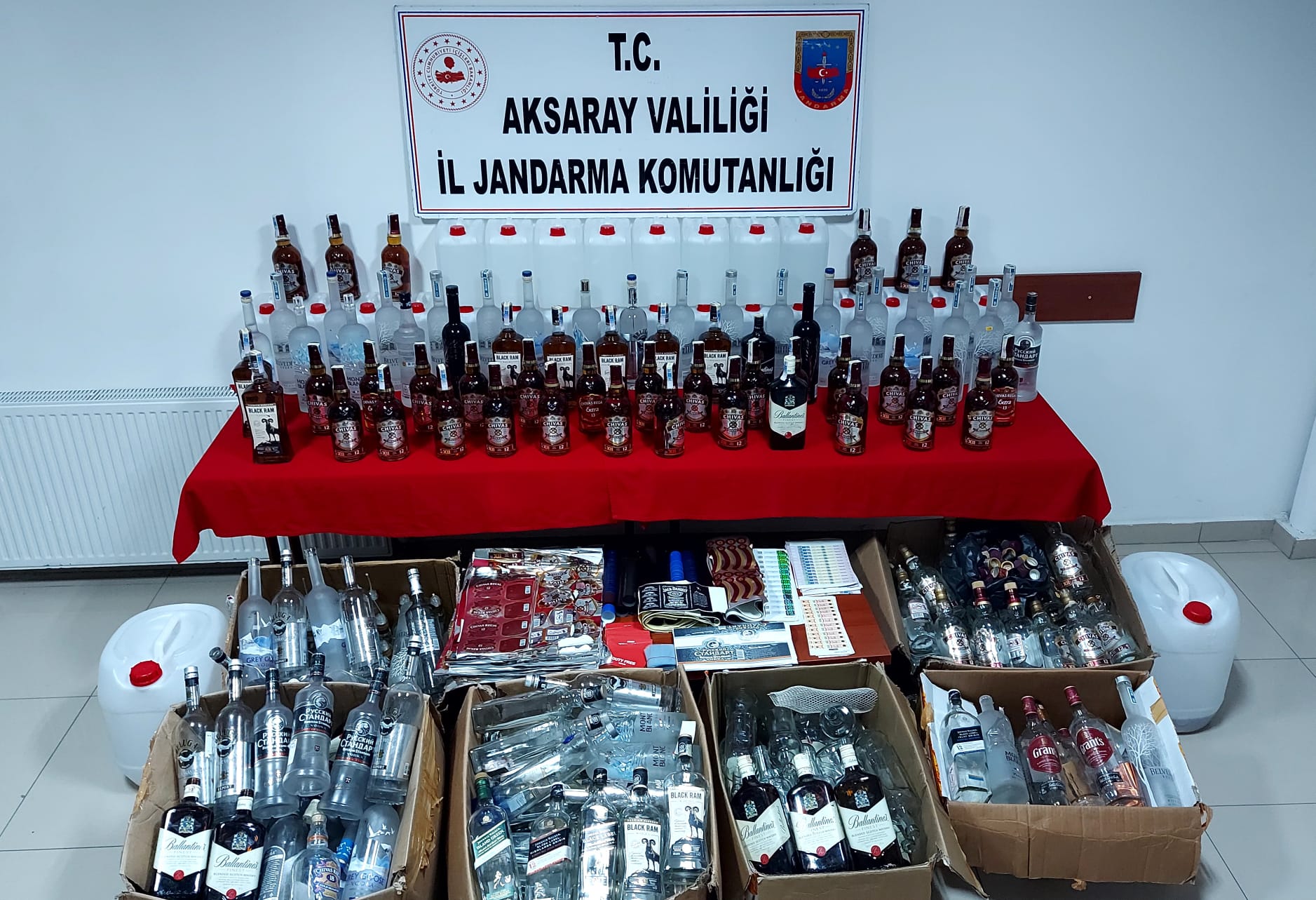 Aksaray’da kaçak içki operasyonu: 1 tutuklama