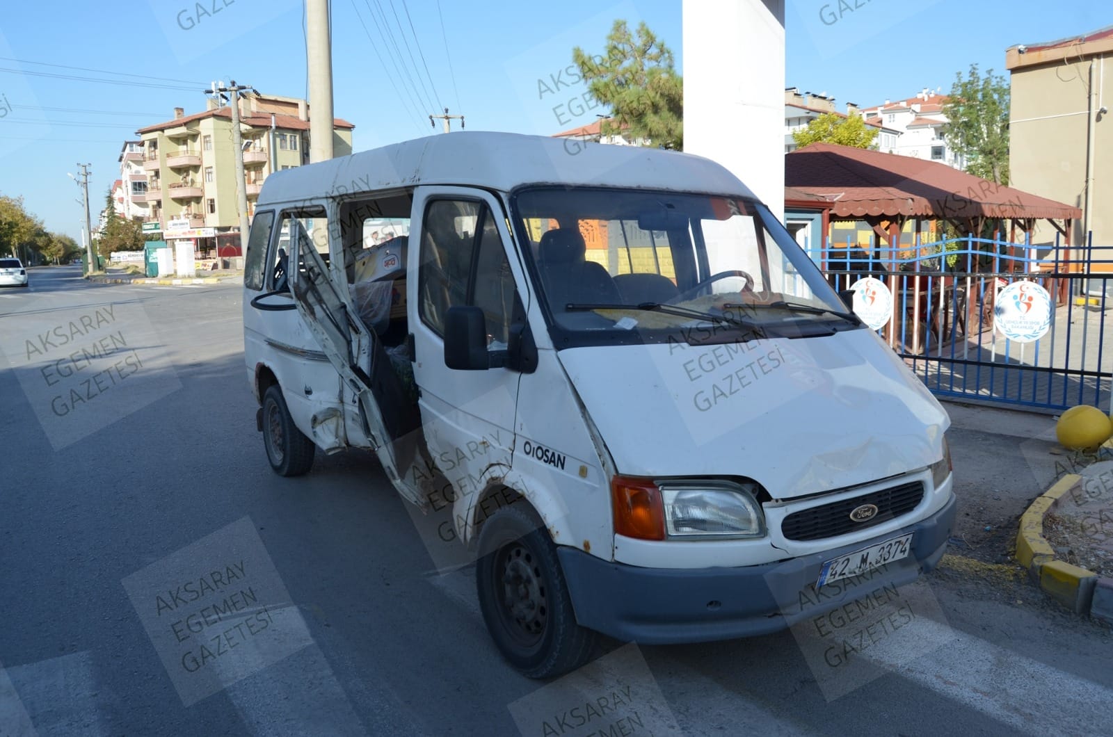 Aksaray’da minibüsler çarpıştı: 5 yaralı