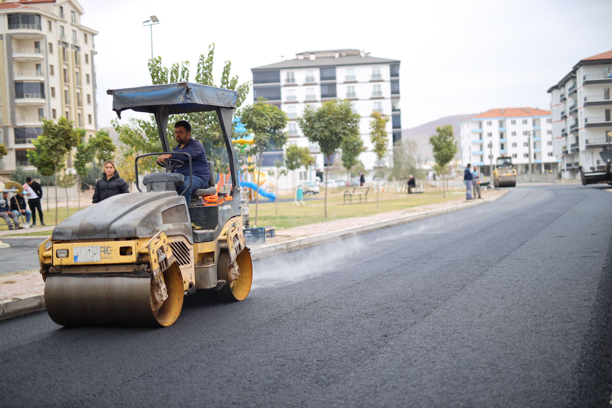 Aksaray Belediyesi yolları kış şartlarına hazırlıyor
